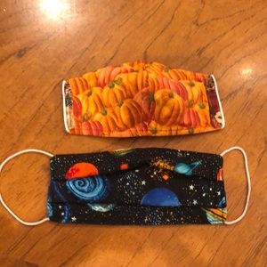 Handmade cloth Mask bundle. Set of 2.